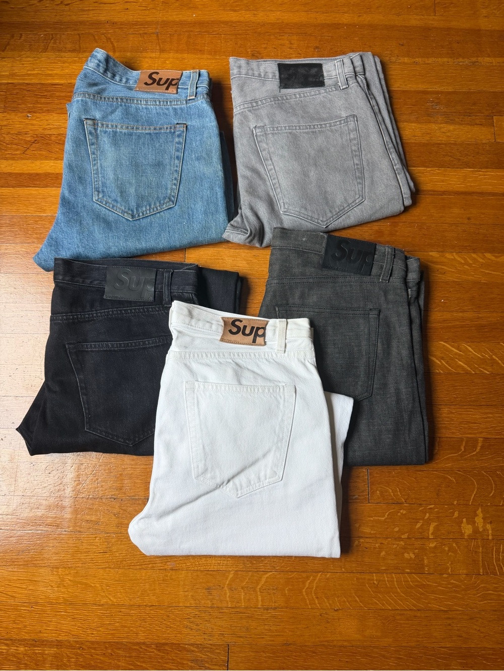 Lot of 5 pairs supreme slim fit jeans